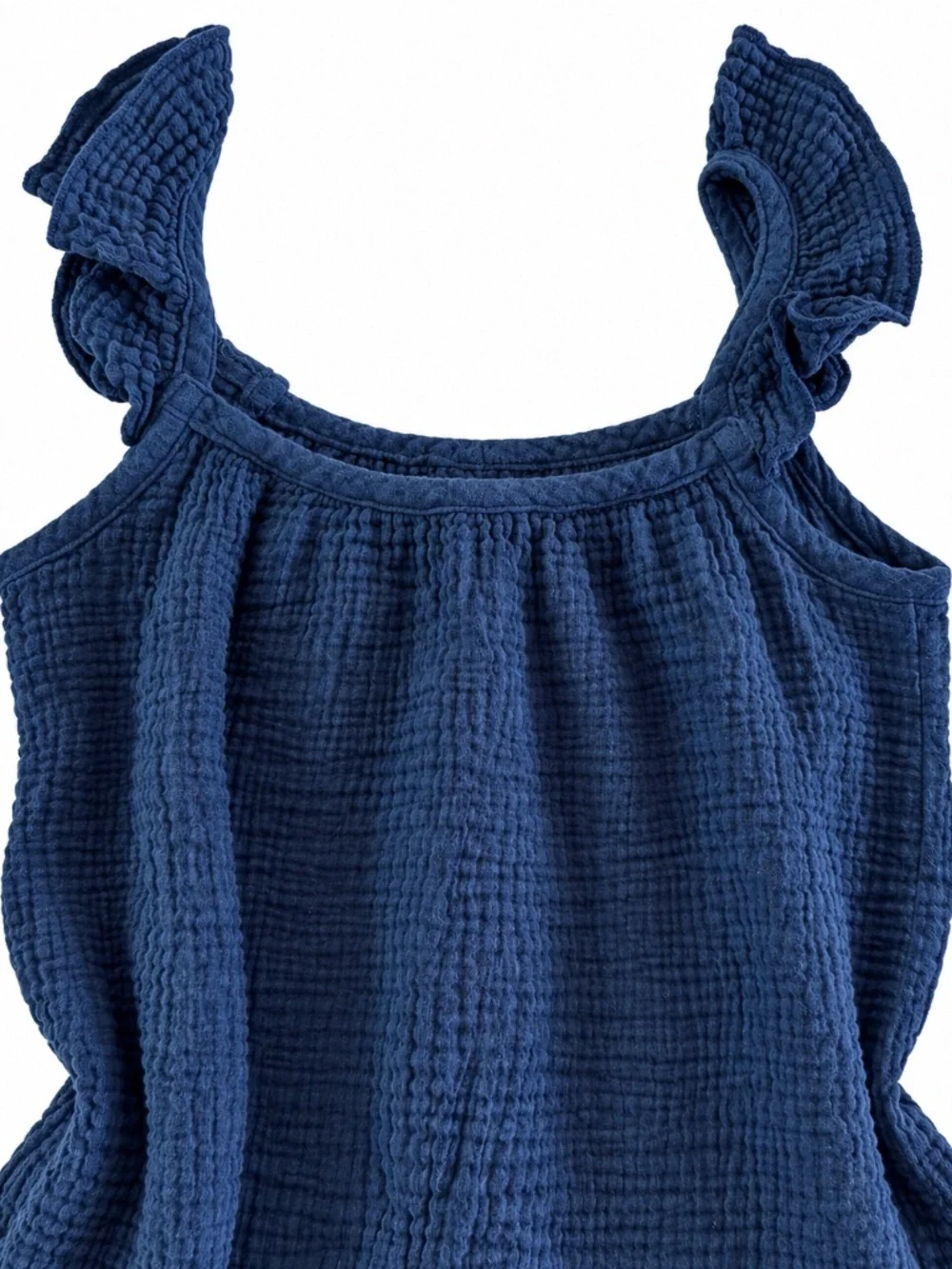 Petite Plume Girls Navy Cotton Gauze Celeste Nightgown Dress Size 7